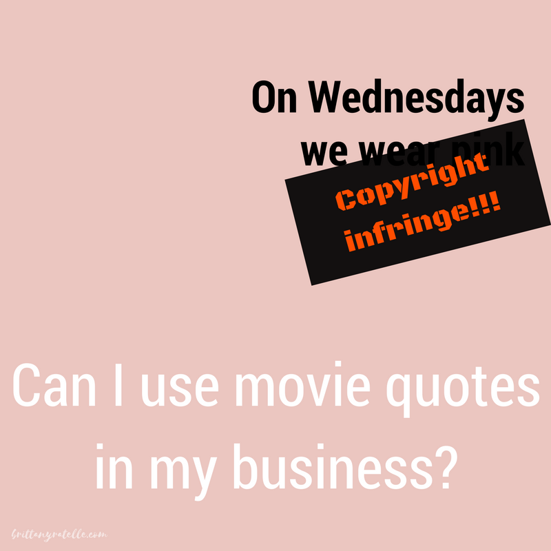Can I use movie quotes in my business?