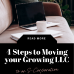 4 steps to moving your growing llc to an s-corp. www.brittanyratelle.com