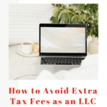 how to avoid extra tax fees as an llc business owner. www.brittanyratelle.com