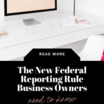 the new federal reporting rule business owners need to know. www.brittanyratelle.com